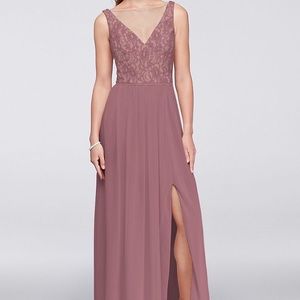 David’s bridal bridesmaid dress QUARTZ color